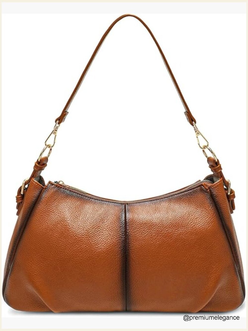 PU Leather Hobo Shoulder Bag, Spacious & Soft, Crossbody or Top Handle
